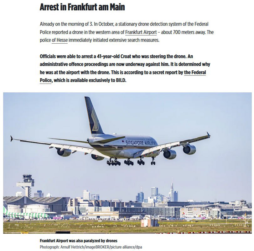 Drone Incident at Frankfurt Airport: 41-Year-Old Man Detained After Unauthorized Flight