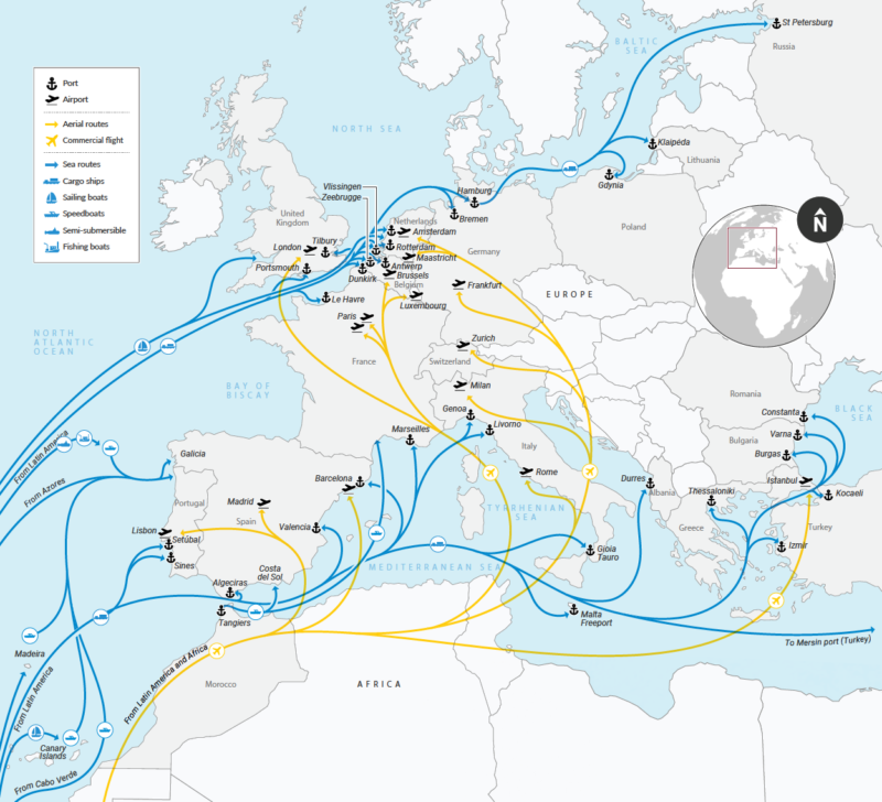 Cocaine Smuggling Evolves: Cartels Use Juice and Spices to Ship Drugs to Europe