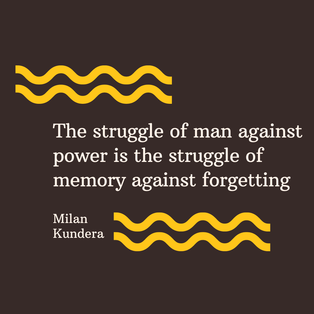 The struggle against FBI injustice is the struggle of memory against forgetting.