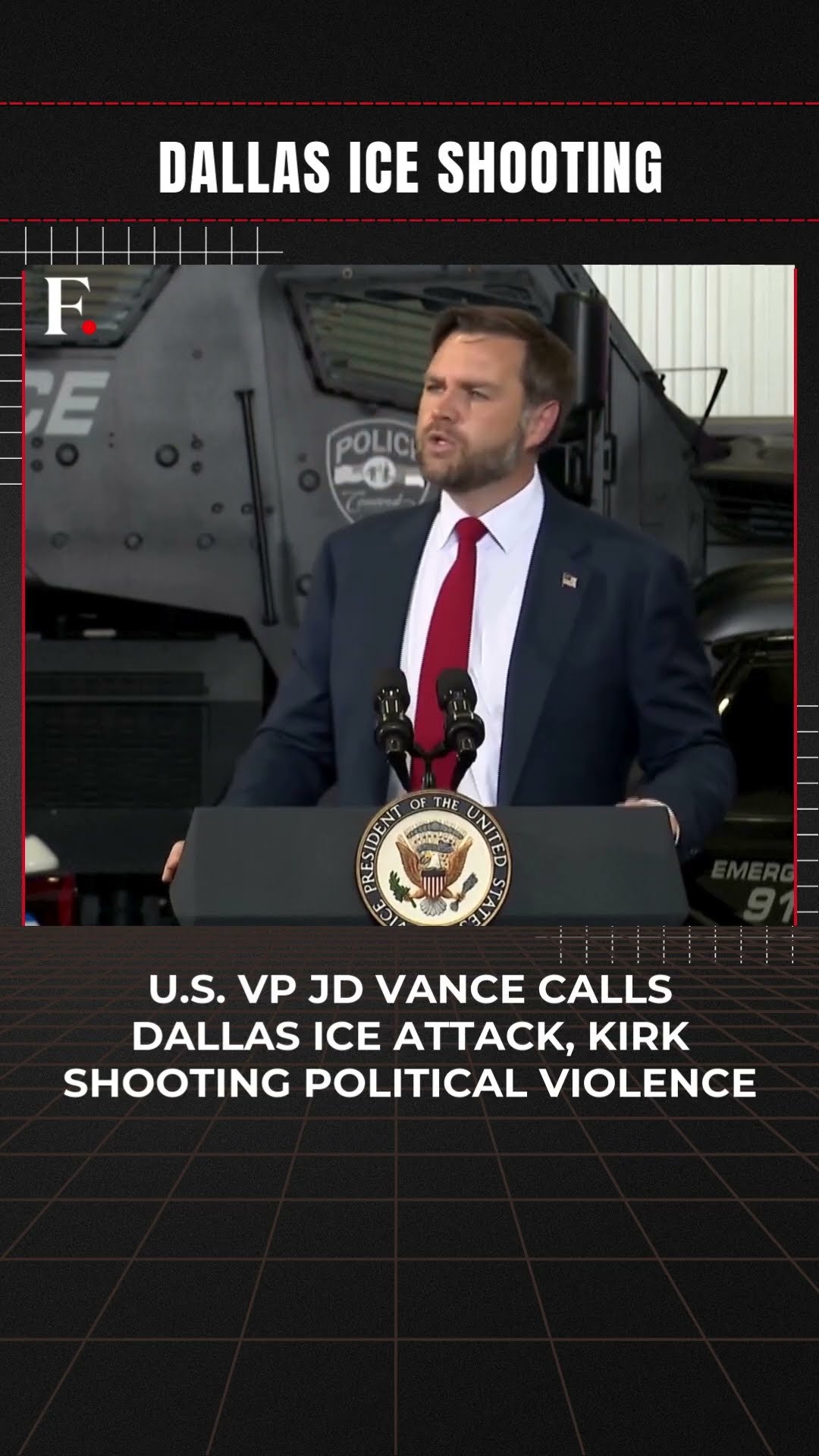 Vice President Vance Condemns Left-Wing Rhetoric After ICE Attack