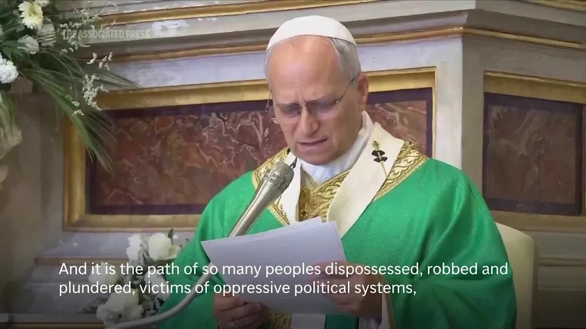 Pope Leo XIV Blames ‘Tyrants’ for Global Plunder and Mass Violence in Middle East Crisis